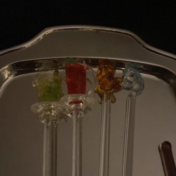 Various Glass drink stirrers and spears 10 Vintage - excellent condition - Picture 13 of 16